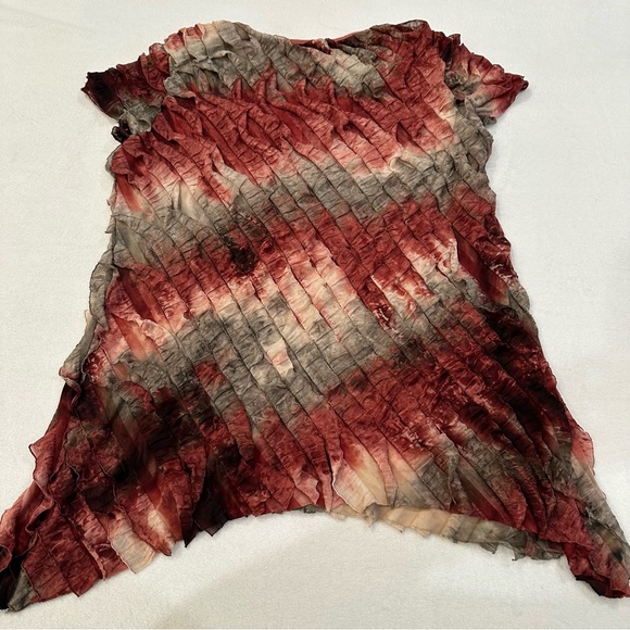 Notations Multicolor Ruffled Blouse - Picture 7 of 8